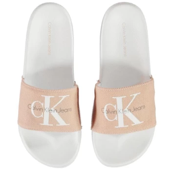 Calvin Klein Jeans Logo Sliders - Dusk/White