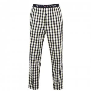 Tommy Bodywear Check Woven Trousers - Black/White