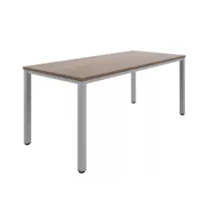 Tc Fraction Infinity 180 x 80 Meeting Table - Dark Walnut with Silver Legs