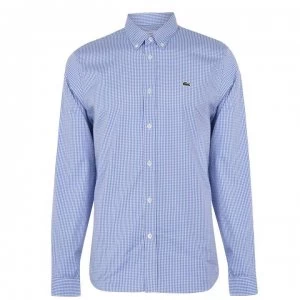 Lacoste Gingham Shirt - Blue/White F2F