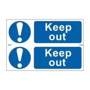 Spectrum Industrial Keep Out - PVC (300 x 200mm)