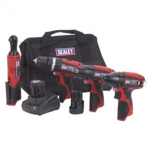 Sealey 4 x 12V Cordless Tool Combo Kit