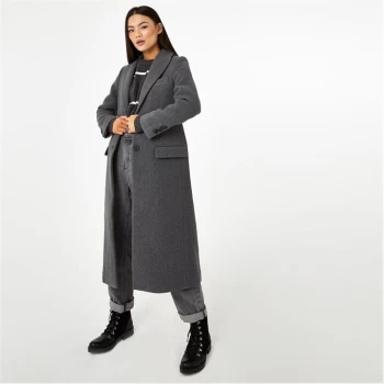 Jack Wills Crombie Coat - Dark Grey