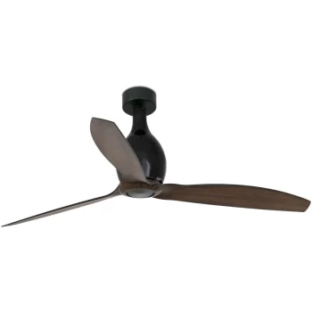 Faro Mini Medium Ceiling Fan with / without Light Wood, Matt Black