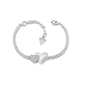 Guess Me And You Double Heart Bracelet UBB84123A-L