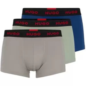 Hugo 3 Pack Boxer Shorts - Grey