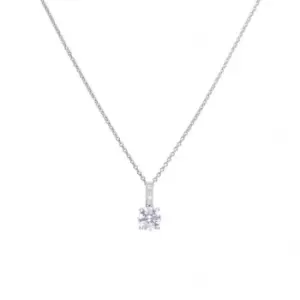 Brilliant Cut Cubic Zirconia Pendant With Pave Bale Pendant P4914