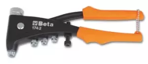 Beta Tools 1742 Riveting Pliers for Threaded Rivets + 4 Mandrels 250mm