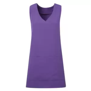 Premier Womens/Ladies Wrap Around Sleeveless Tunic Apron (L/XL) (Purple)