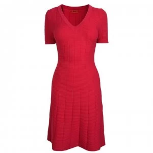 Hugo Boss Ribbed Dress Pink Size L Women