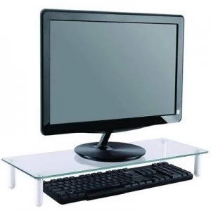 NewStar NSMONITOR10 Monitor riser Height range: 8cm (max) Transparent