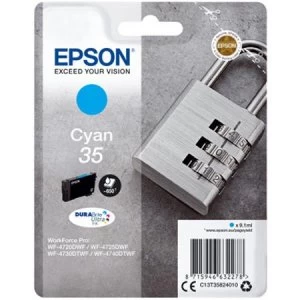 Epson Padlock 35 Cyan Ink Cartridge