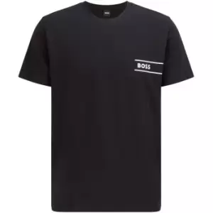 Boss Logo Crew Neck T Shirt - Black