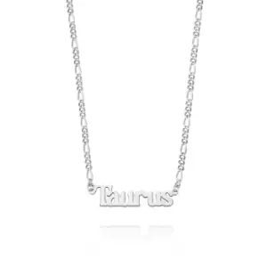 Daisy London Jewellery 925 Sterling Silver Taurus Zodiac Necklace Sterling Silver