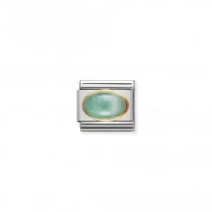 Nomination Composable Classic Oval Gold Emerald Link 030504/09