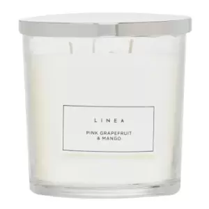 Linea Three Wick Candle - Pink