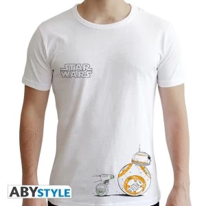 Star Wars - Droids Mens X-Small T-Shirt - White