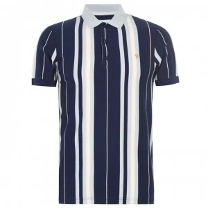 Farah Vintage Stripe Polo Shirt - 996 Yale