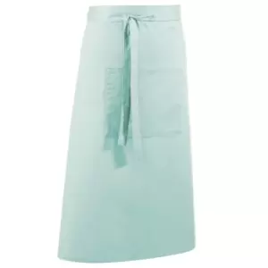 Premier Unisex Colours Bar Apron / Workwear (Long Continental Style) (Pack of 2) (One Size) (Aqua)