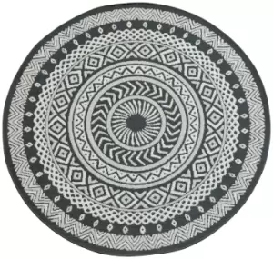 Homemaker County Circle Grey Rug 133cm