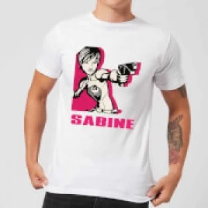 Star Wars Rebels Sabine Mens T-Shirt - White - XL