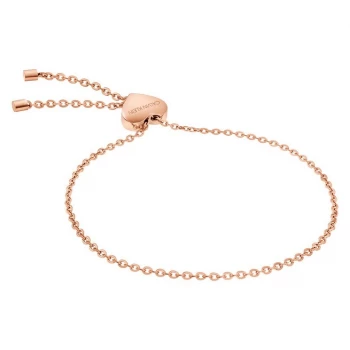 Calvin Klein Rose Gold Tone Chain & Heart Slider Bracelet