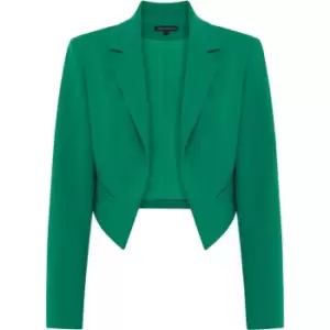 French Connection Indi Whisper Ruth Cropped Blazer - Green