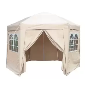 Airwave 3.5m Hexagon Gazebo - Beige