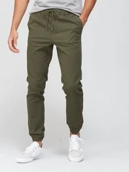 Jack & Jones Skinny Fit Woven Joggers - Forest Night, Forest Night, Size 28, Inside Leg Short, Men