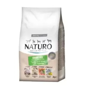 Naturo Adult Dog Grain Free Turkey with Potato and Vegetables Dog Food 2kg