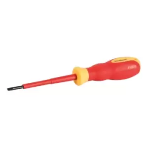 Silverline VDE Soft-Grip Electricians Screwdriver Slotted 0.5 x 3 x 75mm 802857