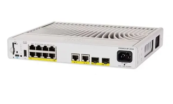 Cisco Catalyst 9200CX - Network Advantage - switch - compact - L3 - Managed - 12 x 10/100/1000 (PoE+) + 2 x 1000Base-T + C9200CX-12P-2X2G-A