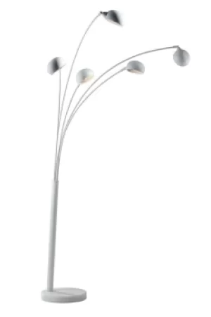 ERACLE 5 Light Multi Arm Floor Lamp White 108x219x35cm