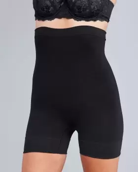 Cotton Traders Womens High Waist Shaper Briefs in Black