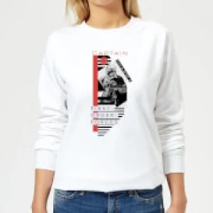 Star Wars Captain Phasma Womens Sweatshirt - White - XXL