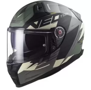 LS2 Ff811 Vector Ii Absolute M.Black Silver Full Face Helmet L