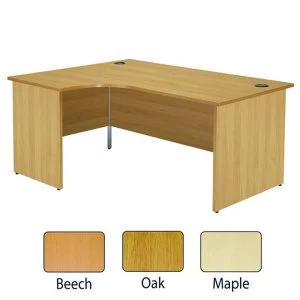 Jemini Beech Left Hand Panel End Radial Desk 1800mm KF838069