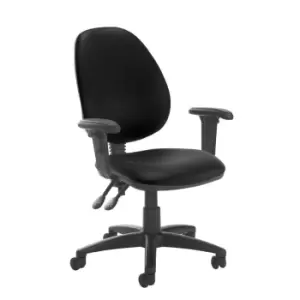 Dams MTO Jota High Back PCB Operator Chair with Fixed Arms - Tortuga Orange