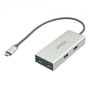 Lindy 43091 interface hub USB 3.2 Gen 1 (3.1 Gen 1) Type-C 5000 Mbit/s