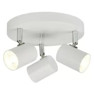 Searchlight Rollo - Integrated LED 3 Light Spotlight White