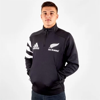 adidas New Zealand All Blacks Half Zip Pullover Mens - Black