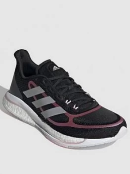 adidas Supernova +, Black/Pink, Size 8, Women