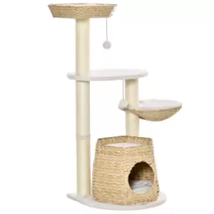 Pawhut Multi-lvel Cat Tree Activity Centre - Brown