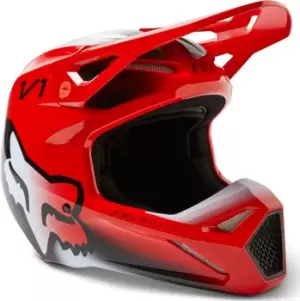 FOX V1 Toxsyk Motocross Helmet, red Size M red, Size M