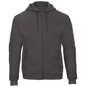 B&C Adults Unisex ID.205 50/50 Full Zip Hooded Sweatshirt (S) (Anthracite)