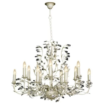 Linea Verdace Lighting - Linea Verdace Michelan 12 Light Multi Arm Chandeliers Cream