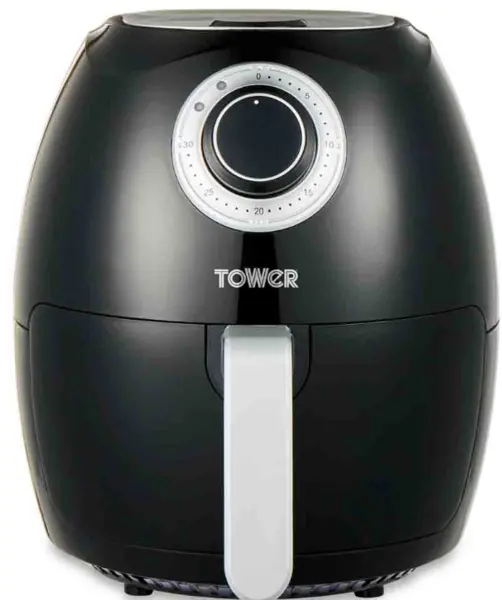 Tower Vortx T17060BLK 1350W 3.2L Manual Air Fryer