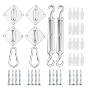 Sun Sail Fixing Kit Chrome Plated Steel