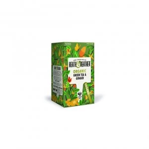 Heath & Heather Organic Green Tea & Ginger 20 Bags