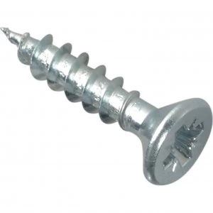 Forgefix Multi Purpose Zinc Plated Screws 4mm 20mm Pack of 40